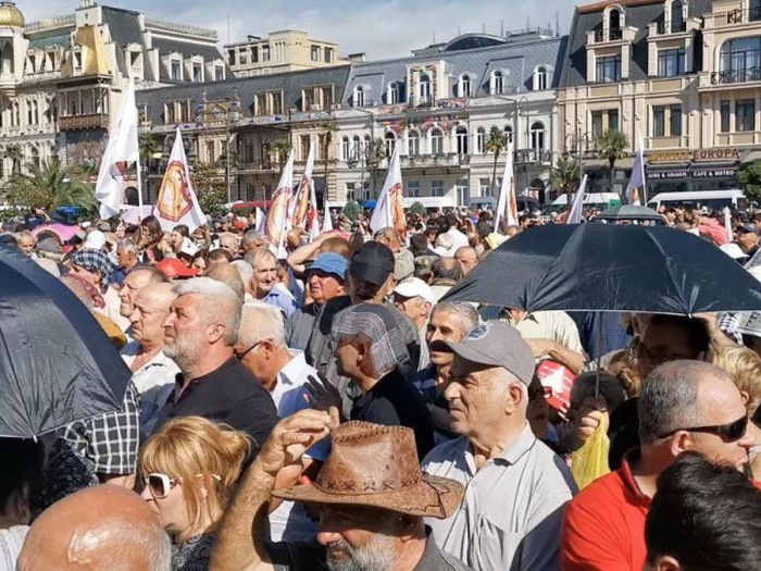 Rally for reconciliation with Russia in Batumi