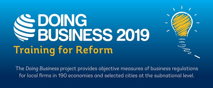 South Caucasus countries in the World Bank doing business report 2020