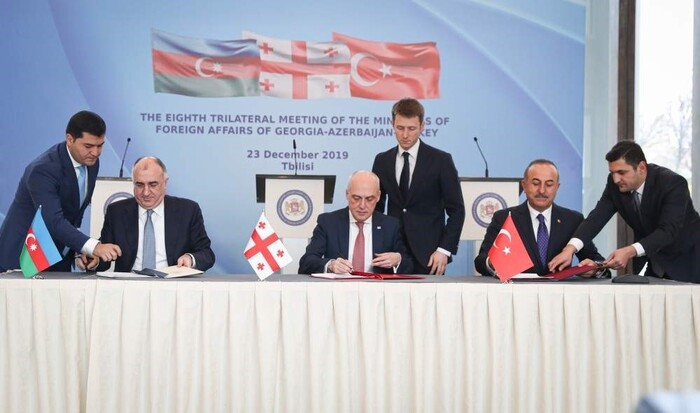 Trilateral meeting of Azerbaijani, Georgian and Turkish FMs held in Tbilisi