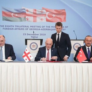Trilateral meeting of Azerbaijani, Georgian and Turkish FMs held in Tbilisi