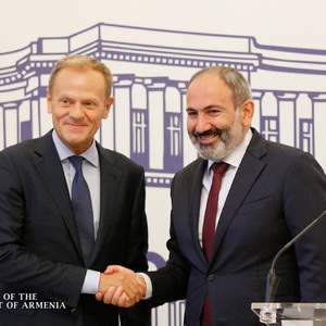 Pashinyan meets with EU officials in Brussels