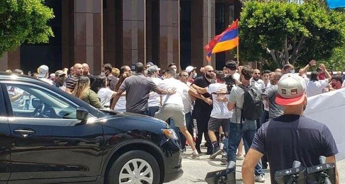 Clashes between Armenians and Azerbaijanis around the world