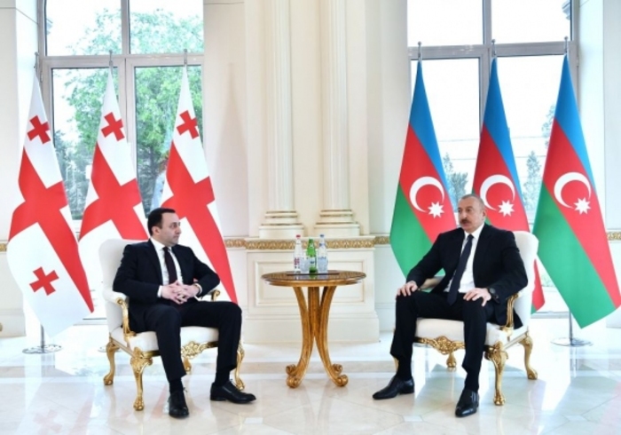 Garibashvili and Aliyev meet in Baku 