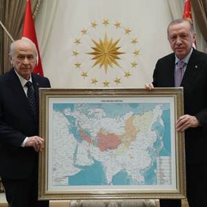 Nationalists presented Erdogan map of 