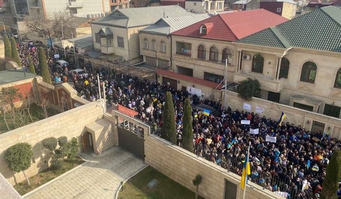Meeting in support of Ukraine in Baku