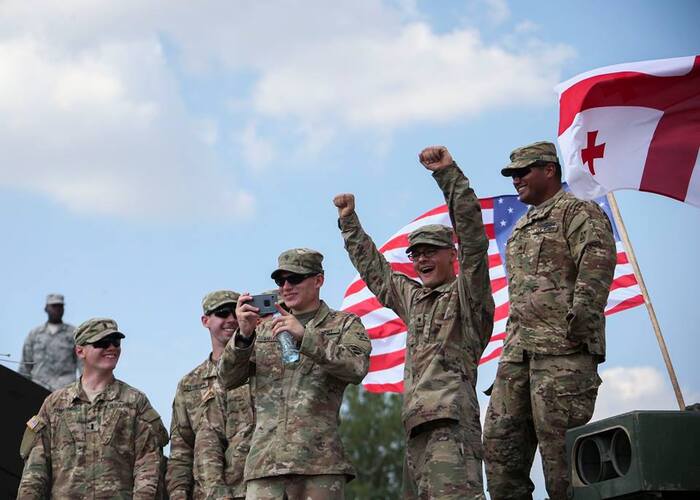 USA und Georgien wollen militärische Zusammenarbeit ausbauen