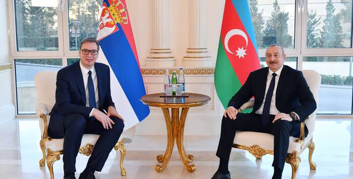 Azerbaijan and Serbian Presidents Meet in Baku