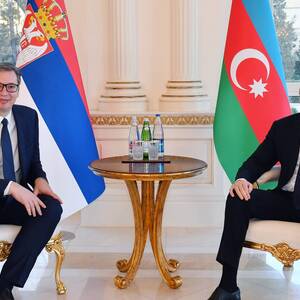 Azerbaijan and Serbian Presidents Meet in Baku